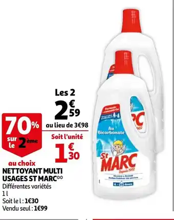 Auchan Nettoyant multi usages st marc offre