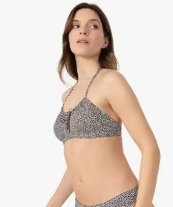 Gémo Haut de maillot de bain femme imprimé forme brassière vue1 - gemo (plage) - gemo offre