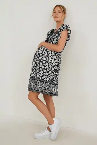 Robe de grossesse - à fleurs