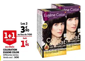 Auchan Coloration eugene color offre