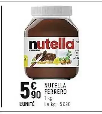 Spar Nutella Ferrero offre