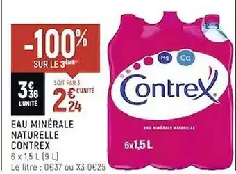 Spar Eau Minérale Naturelle Contrex offre