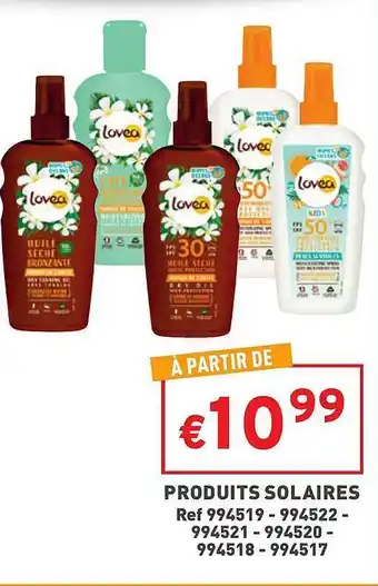 Trafic Produits Solaires Lovea offre