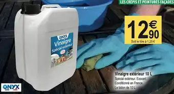 Tridôme Vinaigre Extérieur 10l Onyx offre