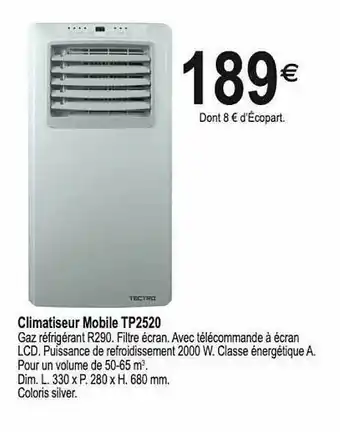 Climatiseur Mobile Tp2520
