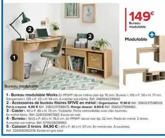 Bureau Modulable