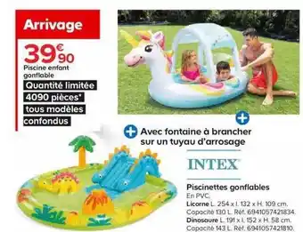 Castorama Piscine Enfant Gonflable Intex offre