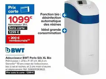 Adoucisseur 25l Bwt