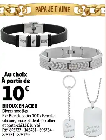 Auchan Bijoux en Acier offre