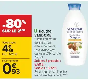 Carrefour Vendome douche offre