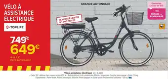 Carrefour Toplife vélo à assistance électrique offre