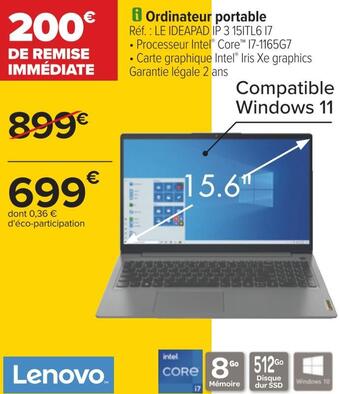 Carrefour Ordinateur portable offre