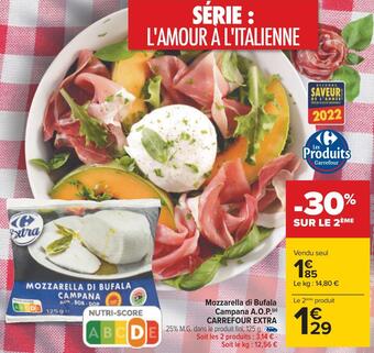 Carrefour Carrefour extra mozzarella di bufala campana a.o.p. offre
