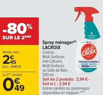 La croix spray ménager