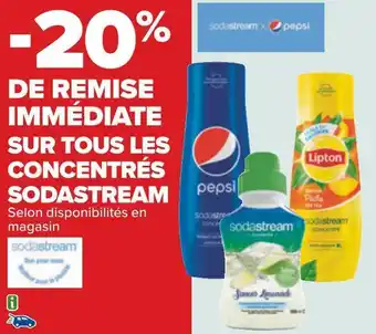 Carrefour Sodastream bon plan sur tous les concentrés sodastream offre