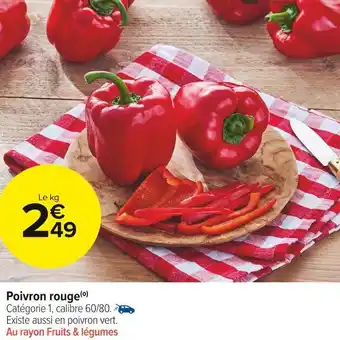 Carrefour Market Poivron rouge offre