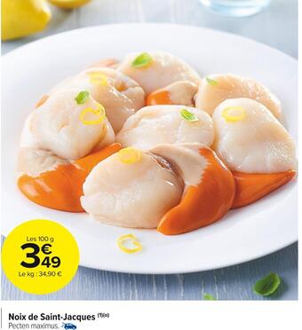 Carrefour Market Noix de saint-jacques offre