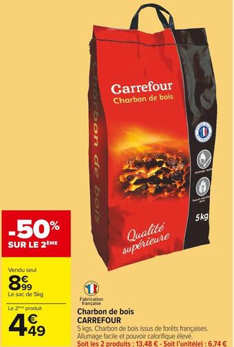 Carrefour Market Carrefour charbon de bois offre