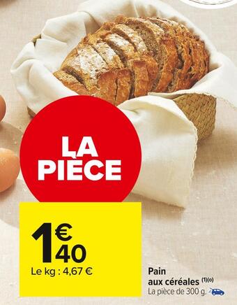 Carrefour Market Pain aux céréales offre