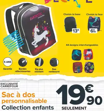 Carrefour Market Sac à dos personnalisable offre