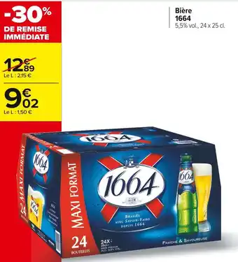 Carrefour Market 1664 bière offre