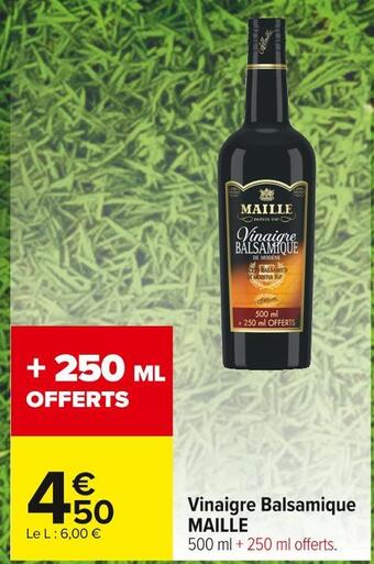 Carrefour Market Maille vinaigre balsamique offre