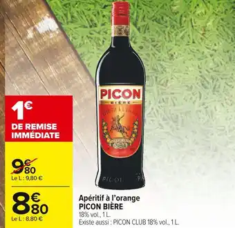 Carrefour Market Picon bière apéritif à l’orange offre