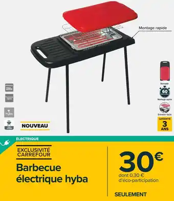 Carrefour Market Hyba barbecue électrique offre