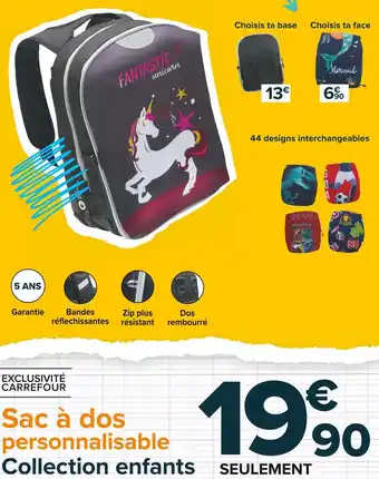 Carrefour sac Ă dos personnalisable