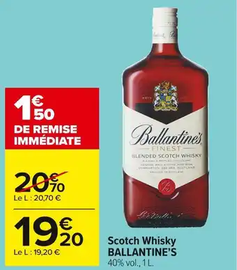 Carrefour Market Ballantine’s scotch whisky offre