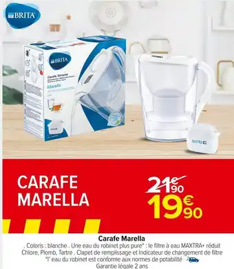 Carrefour Market Brita carafe marella offre