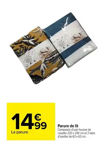 Carrefour Parure de lit offre