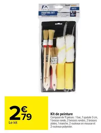 Carrefour Kit de peinture offre