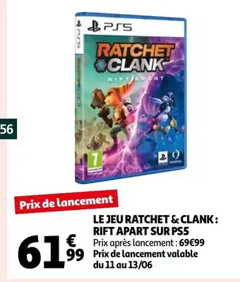 Auchan Le Jeu Ratchet & Clank offre