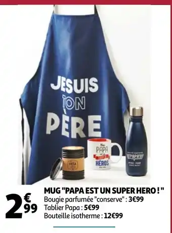 Auchan Mug Papa Est Un Super Hero offre