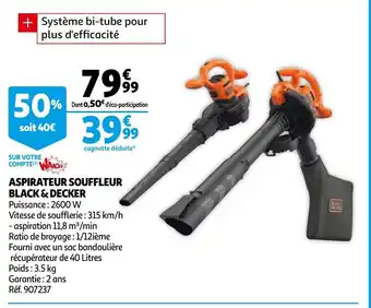 Auchan Aspirateur Souffleur offre