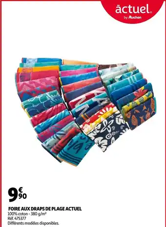 Auchan Foire Aux Draps De Plage Actuel offre
