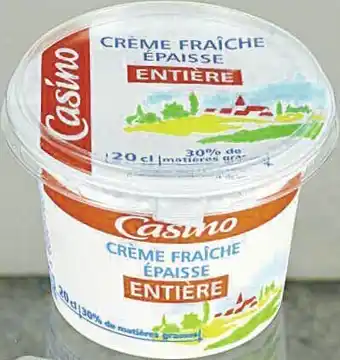 Spar CRÈME FRAÎCHE ÉPAISSE ENTIÈRE 30% M.G. offre