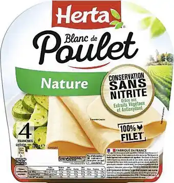 Spar BLANC DE POULET NATURE CONSERVATION SANS NITRITE offre