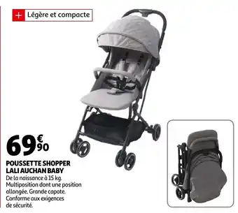 Auchan Poussette Shopper offre