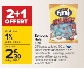 Carrefour Bonbons Halal Fini offre