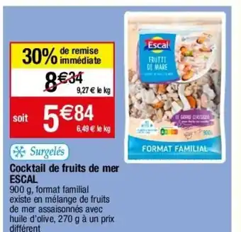 Migros Cocktail De Fruits De Mer Escal offre