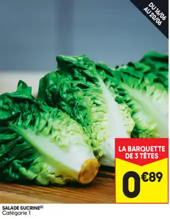 Leader Price Salade Sucrine offre