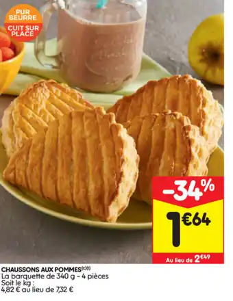 Leader Price Chaussons Aux Pommes offre