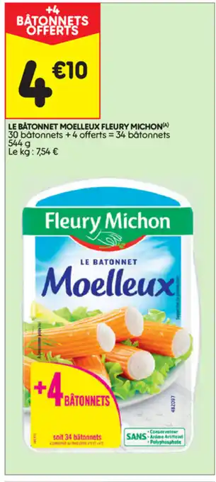 Leader Price Le Bâtonnet Moelleux Fleury Michon offre