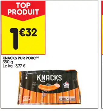 Leader Price Knacks Pur Porc offre
