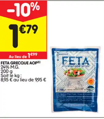 Leader Price Feta Grecque Aop offre