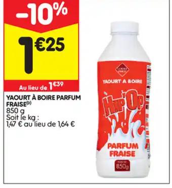 Yaourt à Boire Parfum Fraise