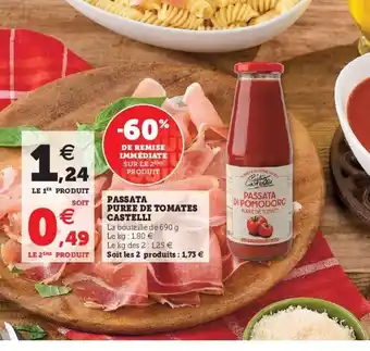 Super U Passata puree de tomates castelli offre