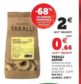 Super U Taralli sapori offre
